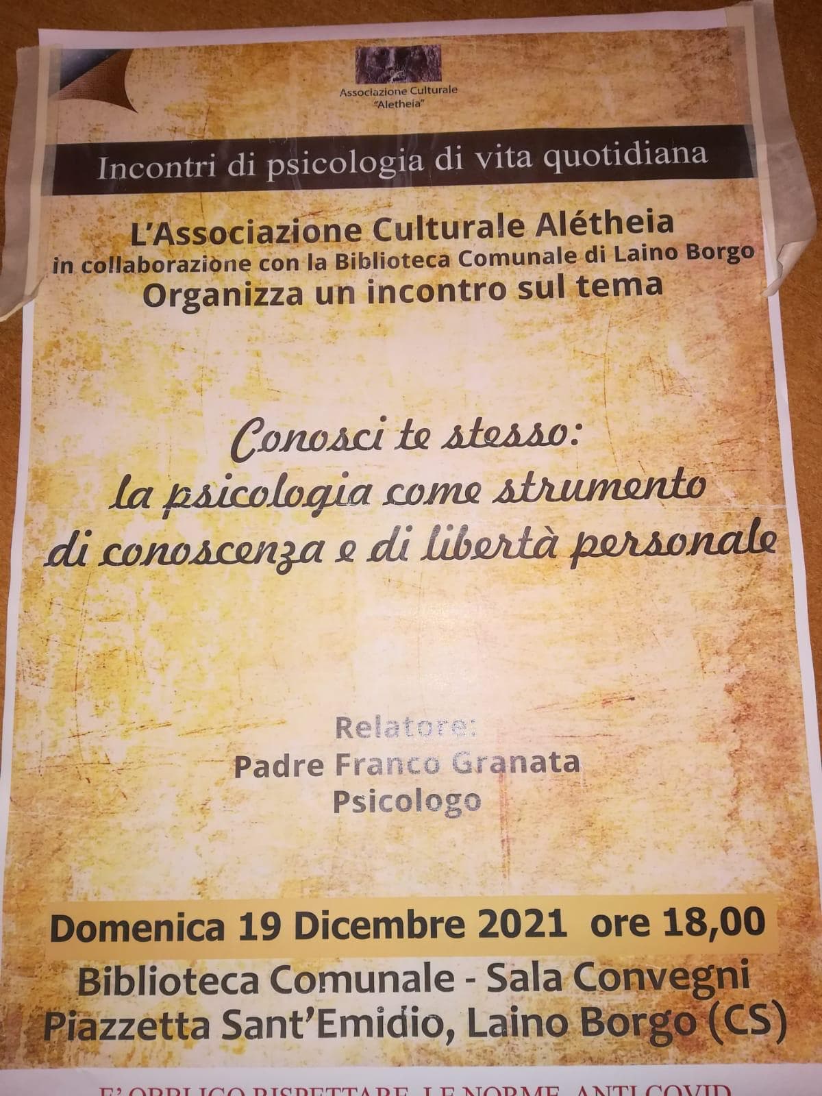 Incontri di psicologia di vita quotidiana