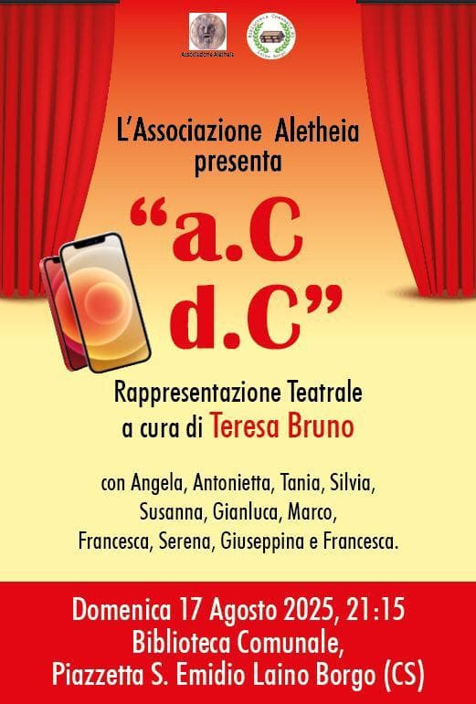 Spettacolo teatrale: 'a.C d.C'